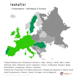 Iwakaftor (Kalydeco) refundacja w Europie.